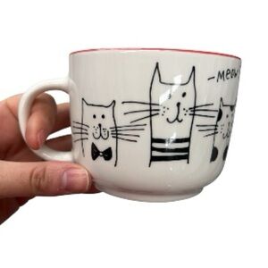 Cat-Themed White Mug
